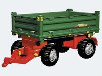 ROLLY TOYS 125005, ROLLY TOYS RollyTrailer Anh&auml;nger Multi 2-achsig (Gr&uuml;n)
