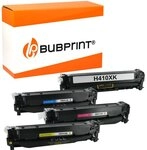 Bubprint 4 Toner kompatibel f&uuml;r HP CE410X CE411A CE412A CE413A 305A SET