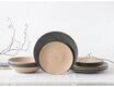 CreaTable Tellerset, 12-teilig, beige|grau