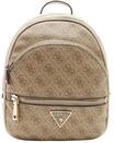 GUESS Daypack, Emblem, Kunstleder, f&uuml;r Damen, braun|beige|gold, 99