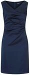 Vera Mont Etuikleid mit Raffung, blau, 36