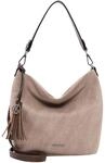 Emily & Noah Schultertasche, Emblem, Anh&auml;nger, f&uuml;r Damen, beige, 99