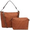 Emily & Noah Schultertasche, Emblem, Anh&auml;nger, f&uuml;r Damen, braun, 99