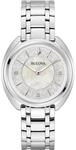 BULOVA Damen Armbanduhr "96P240", Diamanten, SILBER, 99