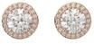 SWAROVSKI Damen Ohrstecker "5636275", ros&eacute;gold, 99