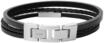 FOSSIL Herren Armand "JF03322040", Leder/Edelstahl, SCHWARZ/SILBER