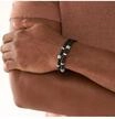 FOSSIL Herren Armband "JF04473040", Leder/Edelstahl, SCHWARZ