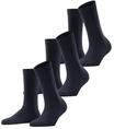 FALKE Kurzsocken, 3er-Pack, B&uuml;ndchen, uni, f&uuml;r Damen, blau, 35-38