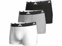 adidas Active Flex Cotton Pants, 3er-Pack, Logo-Bund, für Herren, grau, L