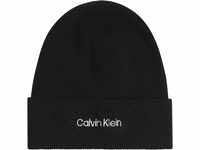 Calvin Klein Beanie, Logo-Stickerei, für Damen, schwarz, OneSize