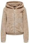 ONLY&reg; Felljacke "New Wanna", Kapuze, f&uuml;r Damen, braun, XS