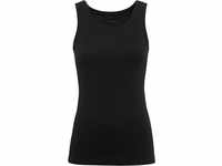 SCHIESSER Pure Rib Unterhemd, U-Ausschnitt, für Damen, schwarz, 36