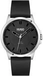 HUGO WATCHES Herrenuhr "First 1530188", silber/schwarz