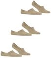 FALKE Step High Cut F&uuml;&szlig;linge, 3er-Pack, Rippb&uuml;ndchen, f&uuml;r Herren, beige,...