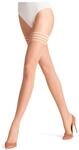 FALKE Pure Matt 20 Stay-Ups, DEN, gestreifte Abschl&uuml;sse, f&uuml;r Damen, beige,...