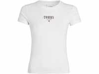 TOMMY Jeans T-Shirt, Logo-Print, für Damen, weiß, XS