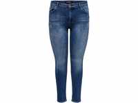 ONLY CARMAKOMA Jeanshose, Skinny-Fit, Five-Pockets, für Damen, blau, 46/32