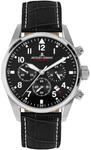 JACQUES LEMANS Herren Chronograph "42-2", SILBER/SCHWARZ