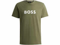 BOSS T-Shirt, Rundhals-Ausschnitt, Logo-Print, für Herren, grün, M