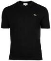 LACOSTE Herren T-Shirt, Rundhals - Classic Fit, Baumwolle, Logo, einfarbig, schwarz,
