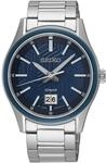 SEIKO Herren Quarzuhr "SUR559P1", BLAU/SILBER