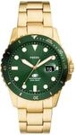 FOSSIL Herren Armbanduhr &bdquo;FS6030&ldquo;, GR&Uuml;N