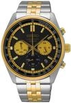 SEIKO Herren Chronograph "SSB430P1", SCHWARZ