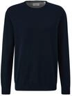 s.Oliver Strickpullover, Rundhals-Ausschnitt, Logo-Stickerei, f&uuml;r Herren, blau, S