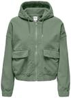 ONLY&reg; Blouson, Kapuze, Pattentaschen, f&uuml;r Damen, gr&uuml;n, XS