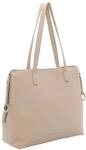 SURI FREY Shopper, Rei&szlig;verschluss, Kunstleder, f&uuml;r Damen, beige