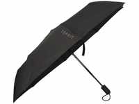 ESPRIT Gents Easymatic Regenschirm, einfarbig, für Damen und Herren, schwarz