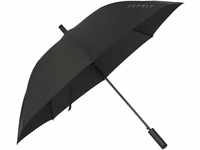 ESPRIT Regenschirm, einfarbig, für Damen und Herren, schwarz