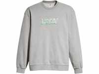 Levi's® Sweatshirt, Rippbündchen, Logo-Print, für Herren, grau, M
