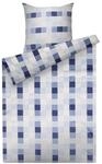 JOOP! Mako-Satin-Bettw&auml;sche, blau|wei&szlig;, 135X200