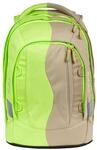 Satch Schulrucksack, Zweiwege-Rei&szlig;verschluss, f&uuml;r Kinder, beige|gr&uuml;n