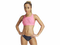 adidas Bustier-Bikini "Big Bars", Racerback, chlorresistent, für Damen, pink, 42
