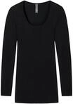 SCHIESSER Luxury Unterhemd, Langarm, Rundhals, f&uuml;r Damen, schwarz, 38