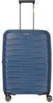 travelite 4-Doppelrollen-Trolley, Hartschale, TSA-Schloss, blau