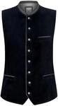 STOCKERPOINT Trachtenweste "Lorenzo", Samt, Stehkragen, f&uuml;r Herren, blau, 48