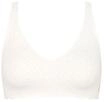 sloggi Zero Feel Bliss Soft Bra, b&uuml;gellos, herausnehmbare Pads, f&uuml;r Damen, wei&szlig;, S