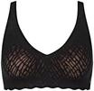 sloggi Zero Feel Bliss Soft Bra, b&uuml;gellos, herausnehmbare Pads, f&uuml;r Damen, schwarz,