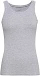 SCHIESSER Pure Rib Unterhemd, U-Ausschnitt, f&uuml;r Damen, grau, 36