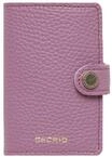 SECRID Kartenhalter, Knopfverschluss, Kunstleder, lila, 99