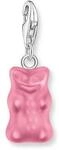 Thomas Sabo Charm-Goldb&auml;ren-Anh&auml;nger in Pink, silberfarben, pink, 2,8 CM