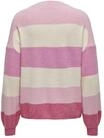 ONLY&reg; Pullover, Streifen, Ballon&auml;rmel, f&uuml;r Damen, beige|pink|rosa, M