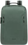 Samsonite Businessrucksack, Laptopfach, Trolleyaufsteckfunktion, gr&uuml;n