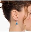 Thomas Sabo Einzel-Creole mit Goldb&auml;r Blau, silberfarben, 99