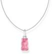 Thomas Sabo Kette mit pinkem Goldb&auml;ren-Anh&auml;nger, pink, silberfarben, 45 CM