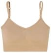 SCHIESSER Casual Seamless Bustier, Rippb&uuml;ndchen, verschlusslos, f&uuml;r Damen, braun, L