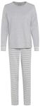 SCHIESSER Casual Essentials Schlafanzug, Single-Jersey Qualit&auml;t, f&uuml;r Damen, grau,